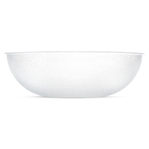 Carlisle FoodService Products 721507 Round Pebbled Salad Serving Bowl  11 Quart  Clear